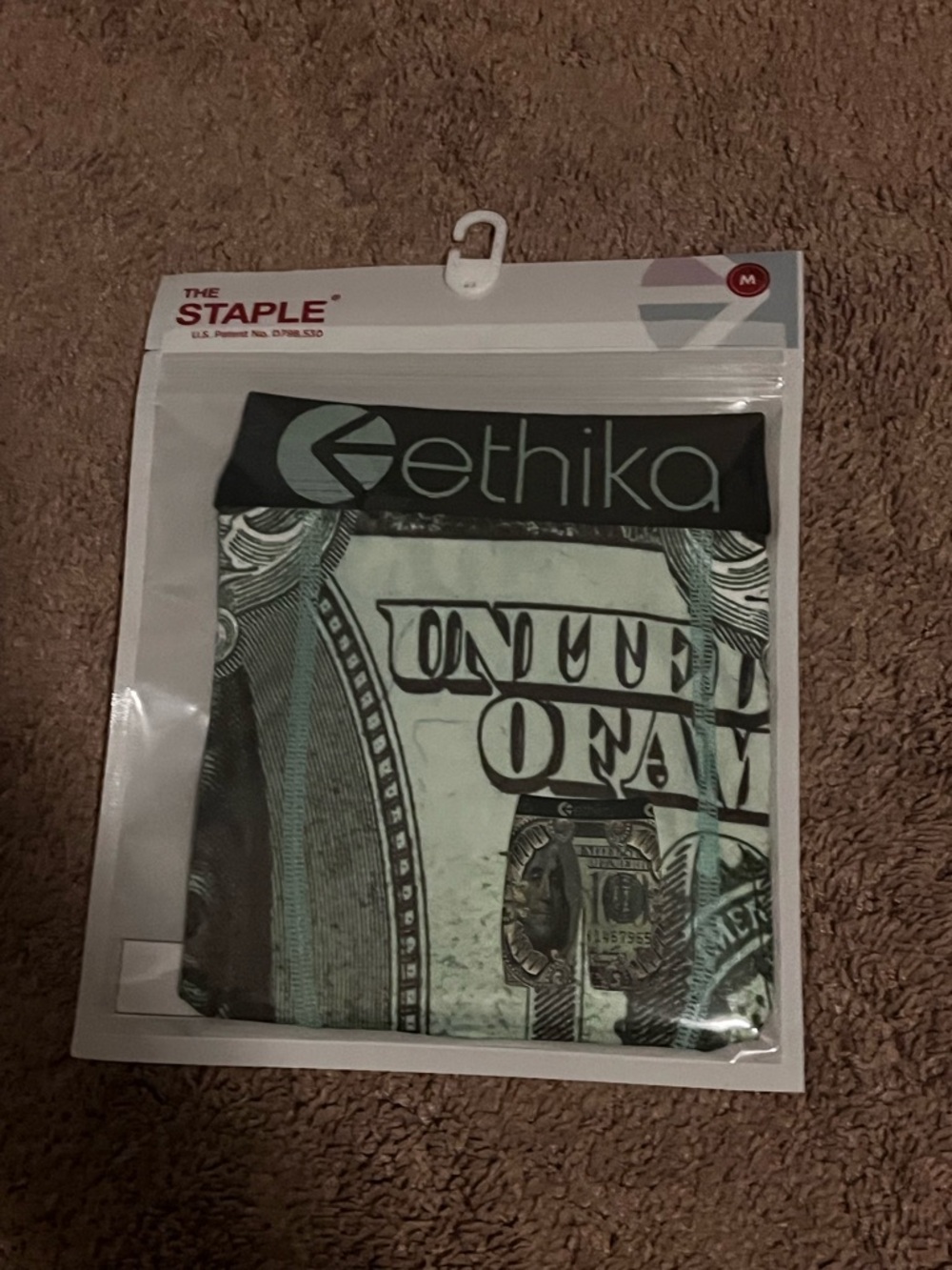 ethika Cash Print Boxer Briefs - Green Black